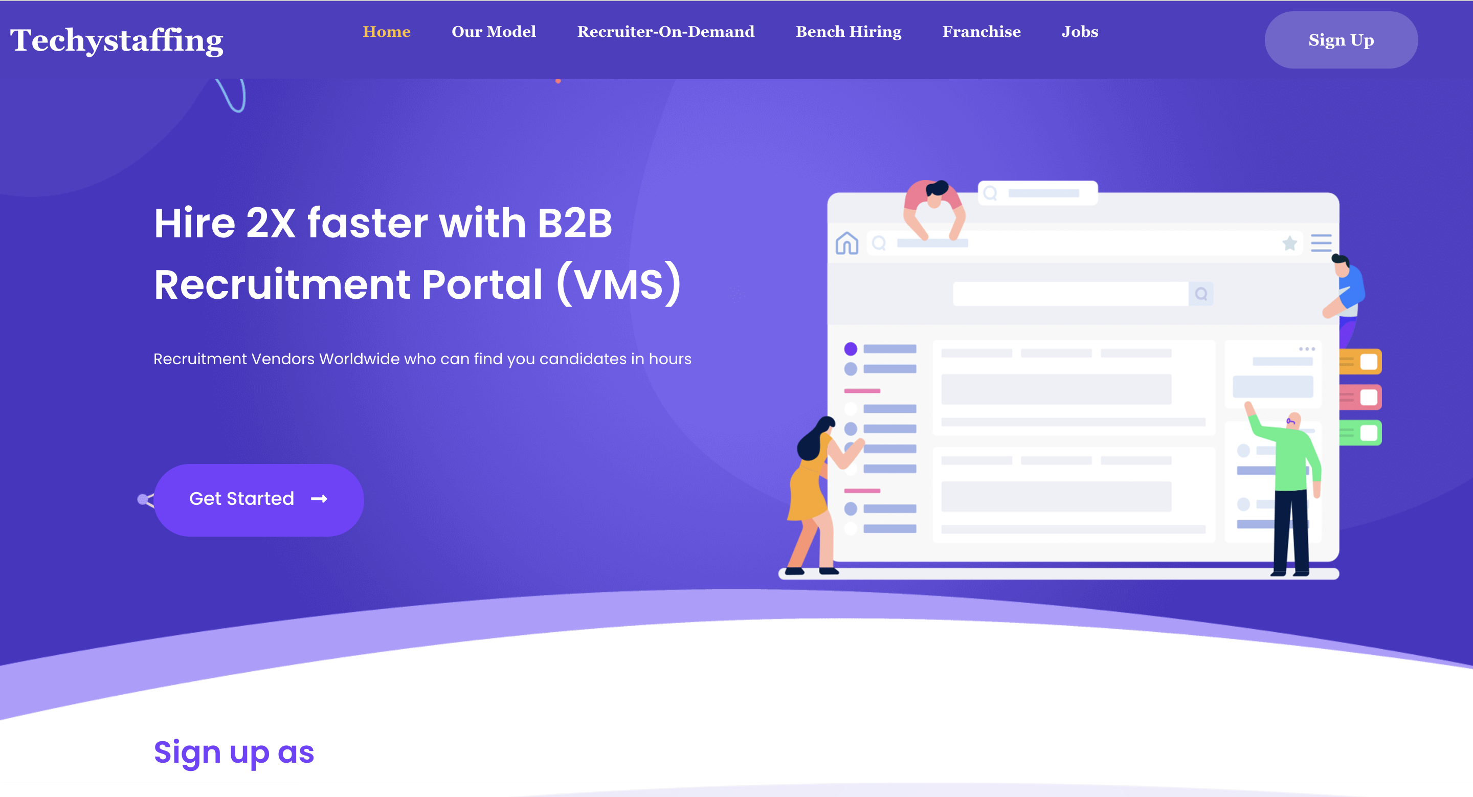 Techystaffing B2B Portal